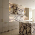 Calacatta Viola Kitchen Side View - Rex Marble